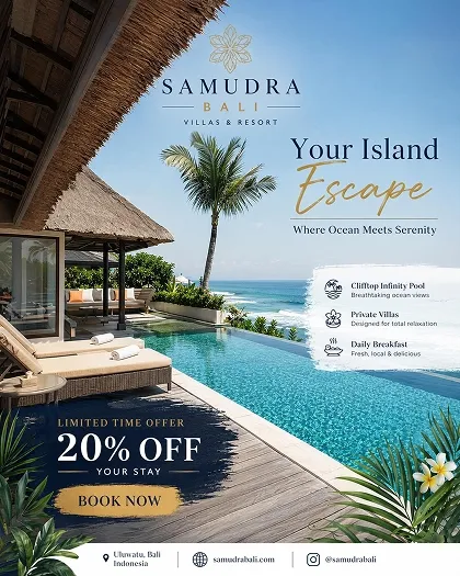 island travel sale poster