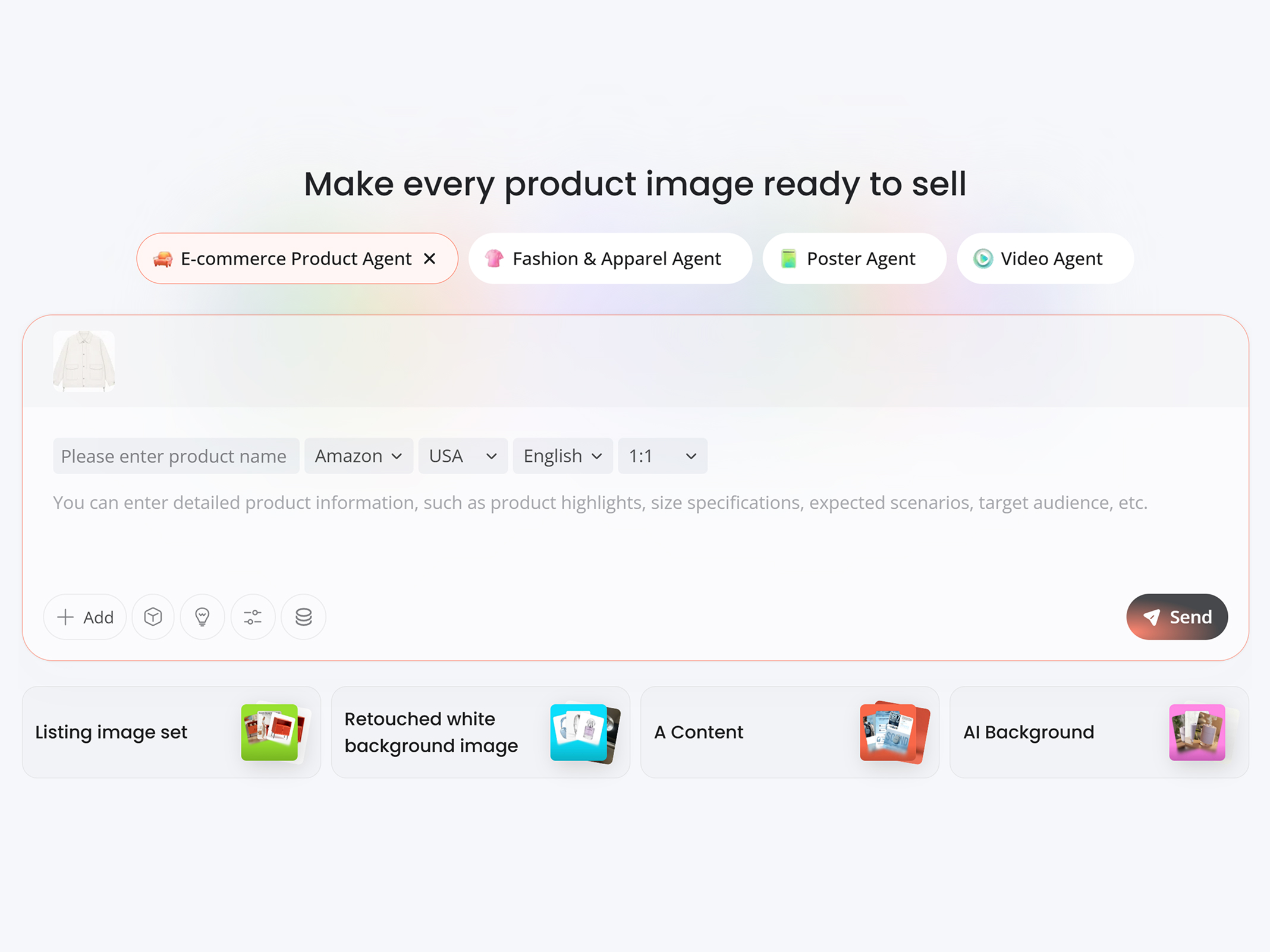 Upload Your Product Photo or Reference