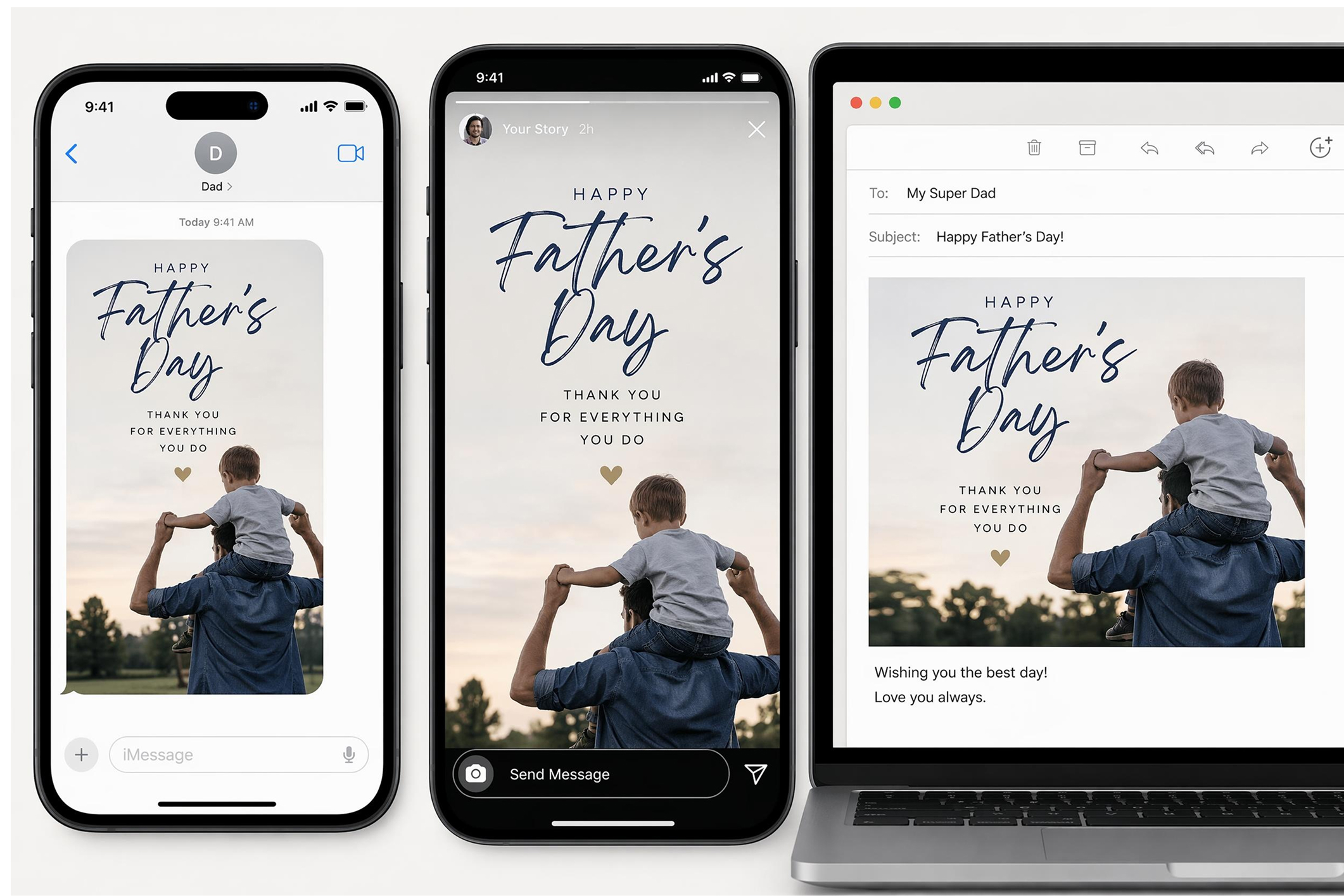 fathers day posts for different platforms