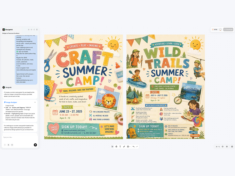 How to Make a Summer Camp Poster With AI