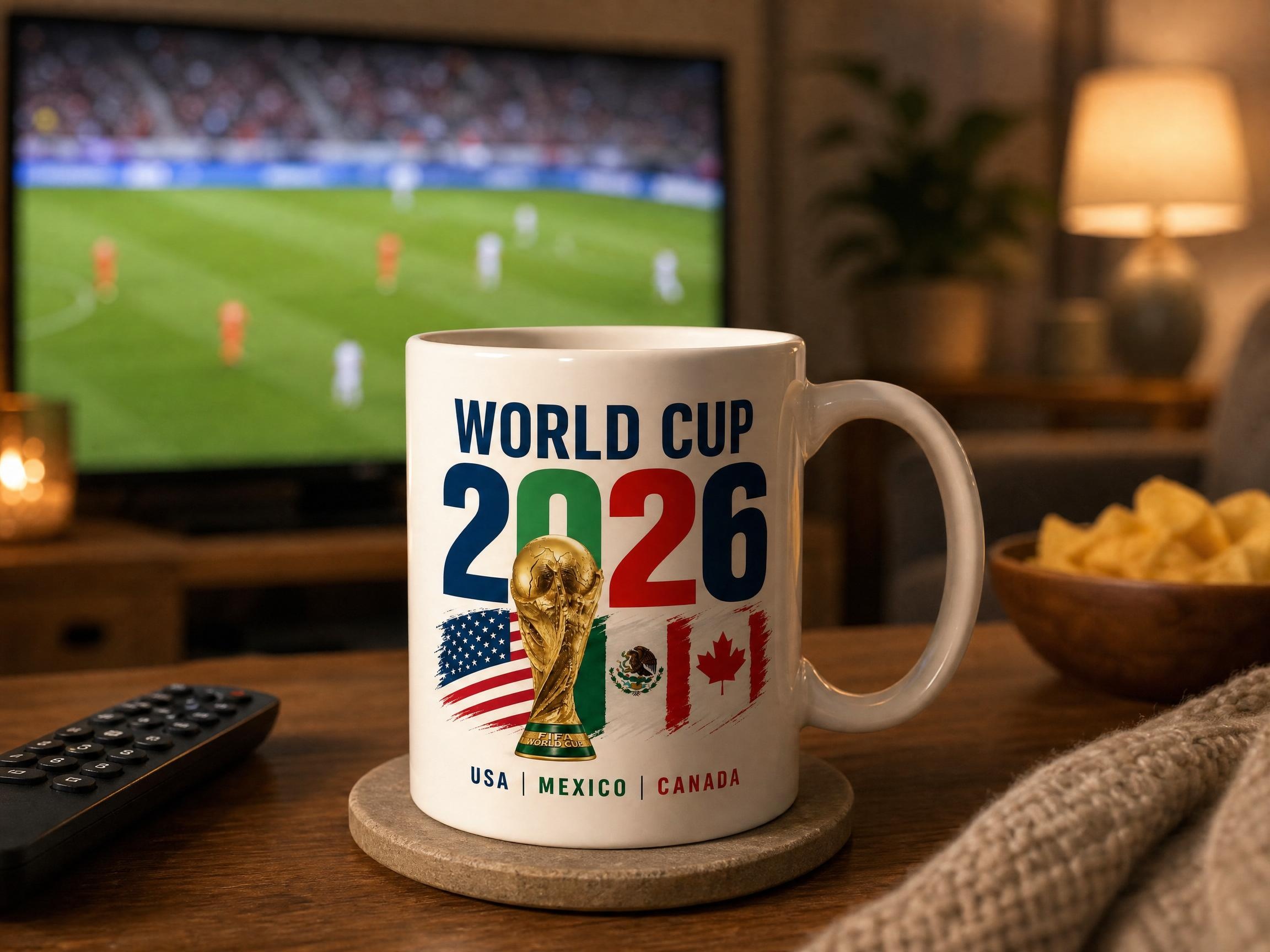 World Cup Mug Desk Lifestyle Scene