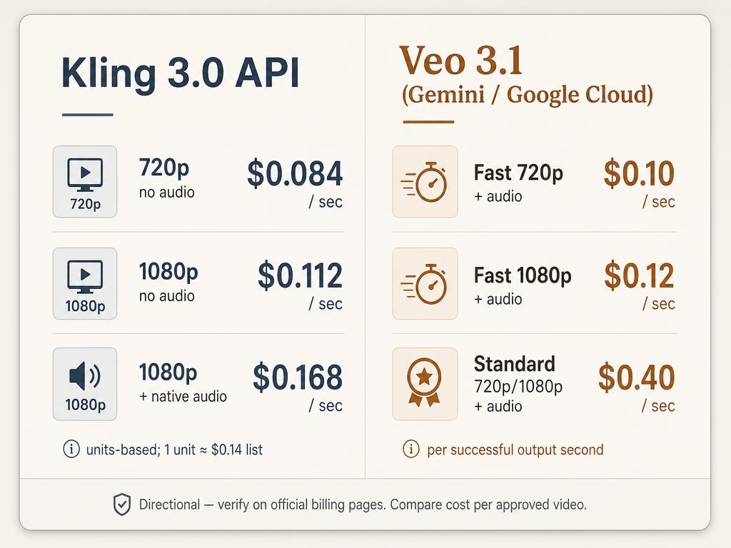 Per Second Pricing Comparison