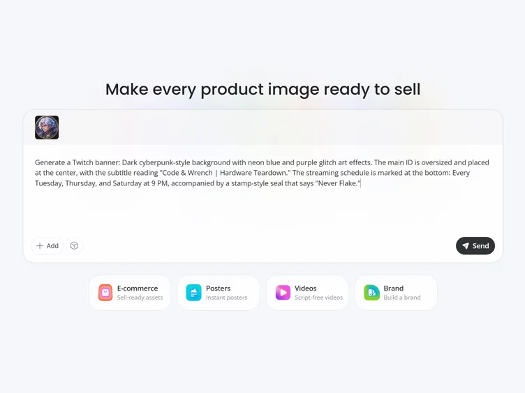 Upload Artwork or Add a Brief