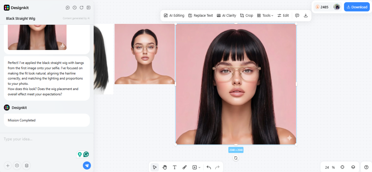 add prompt to apply bangs