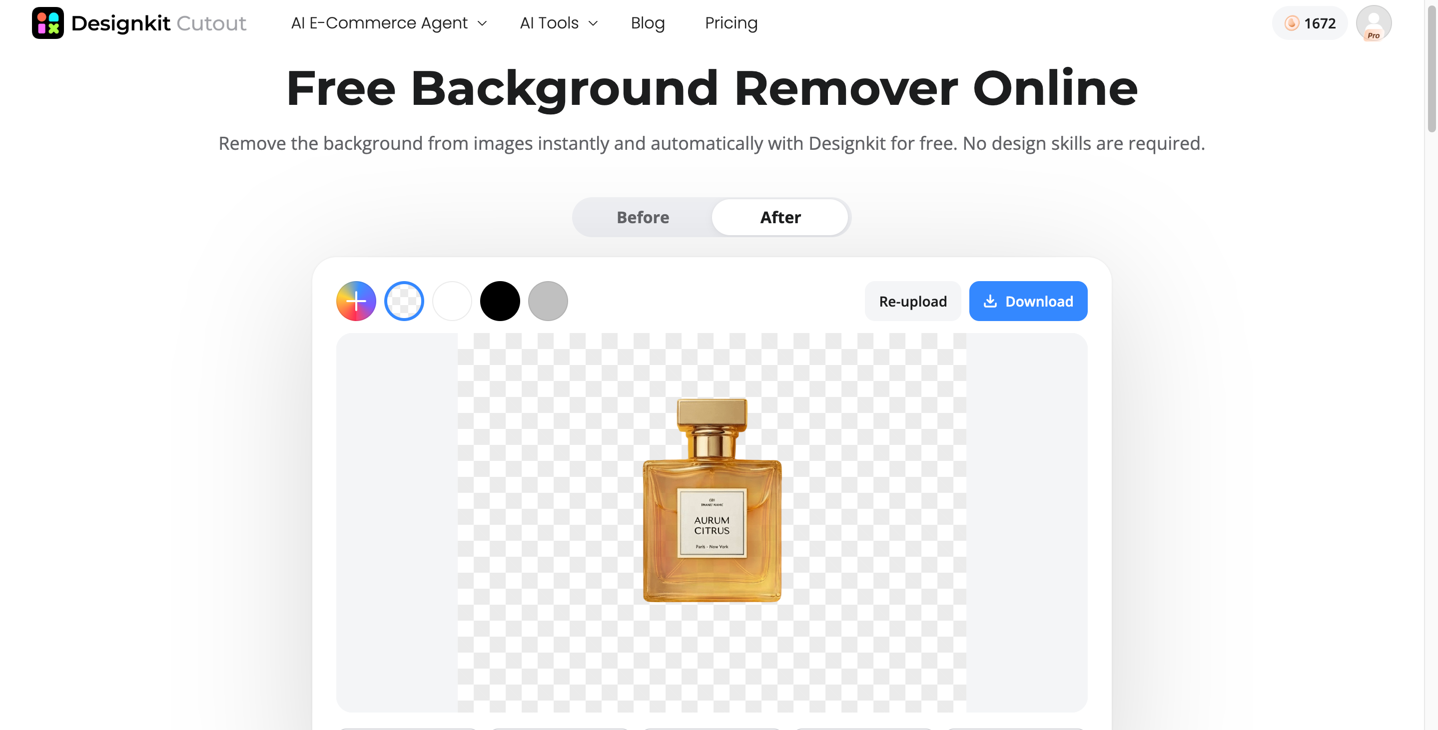 Upload and Remove Image Backgrounds