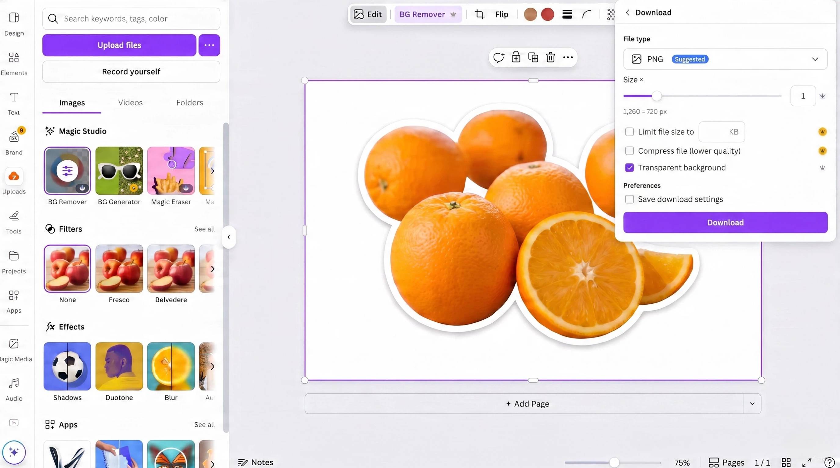 How to Remove Background in Canva on Desktop Download as a Transparent PNG