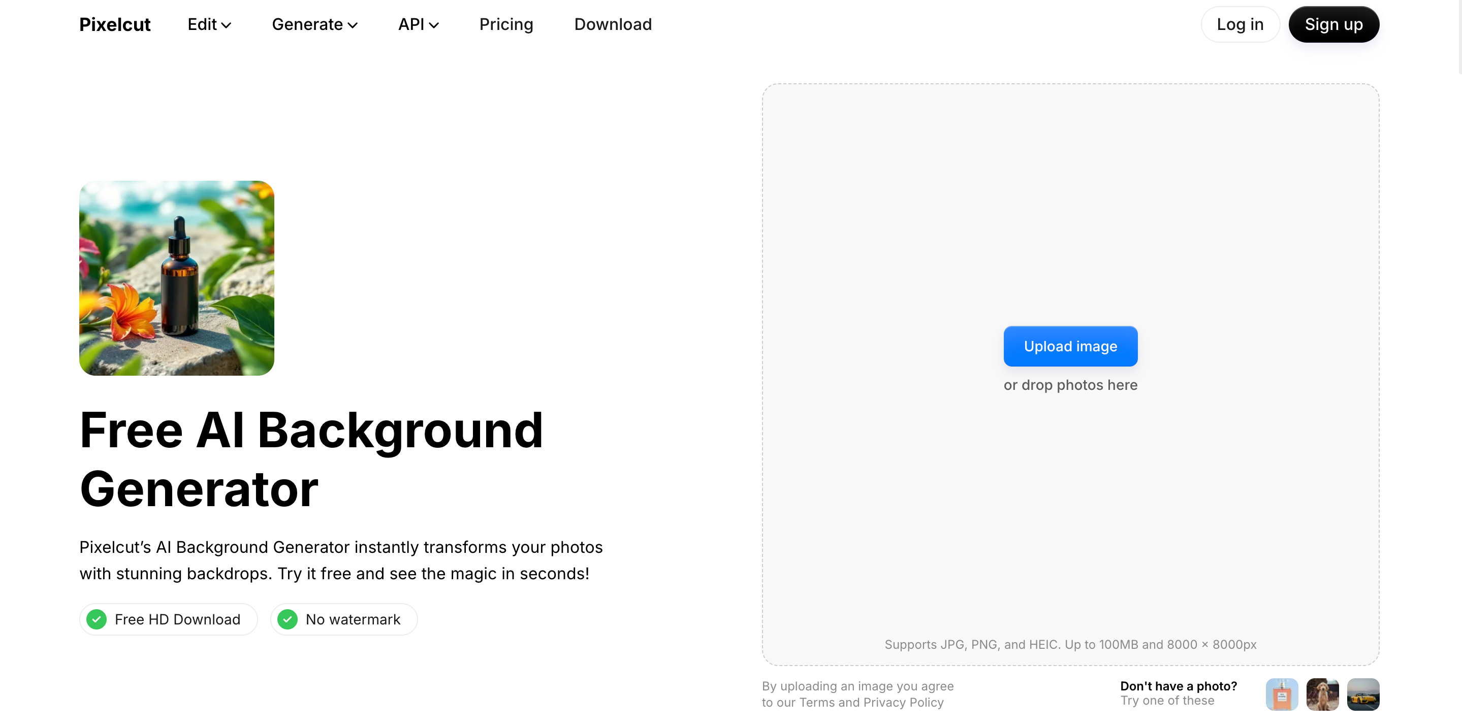 Pixelcut AI Background Generator