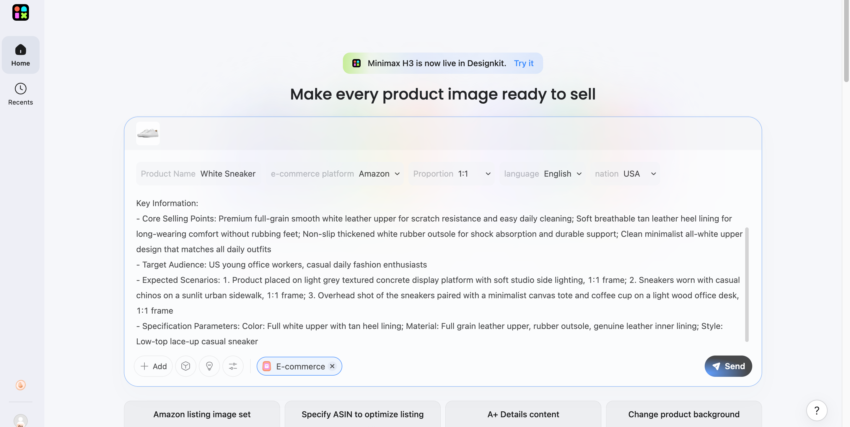 Upload Assets and Enter Prompts Upload Assets and Enter Prompts