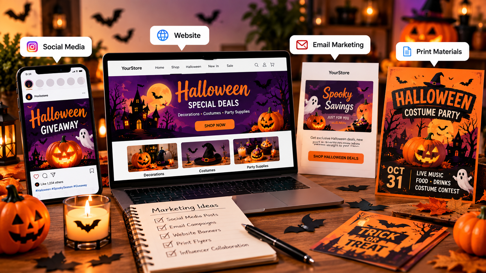 Halloween Marketing Ideas for Social Media and Other Channels