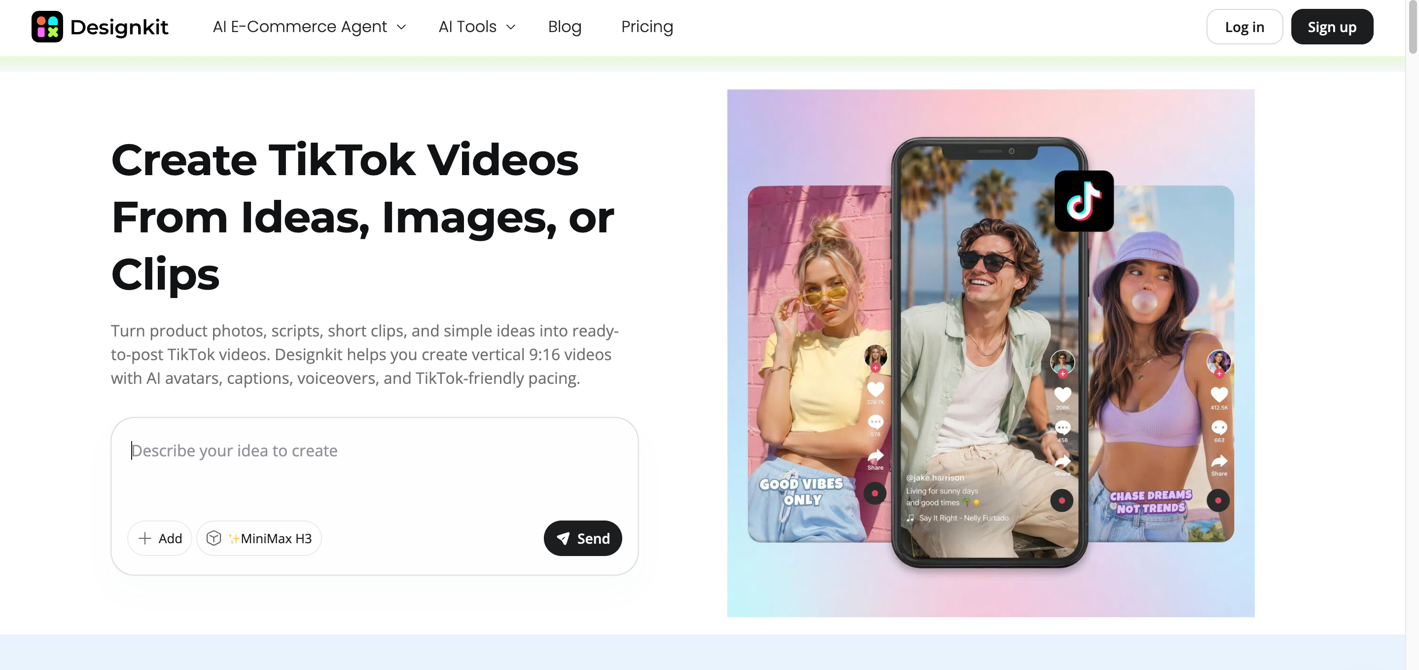 Designkit TikTok video maker