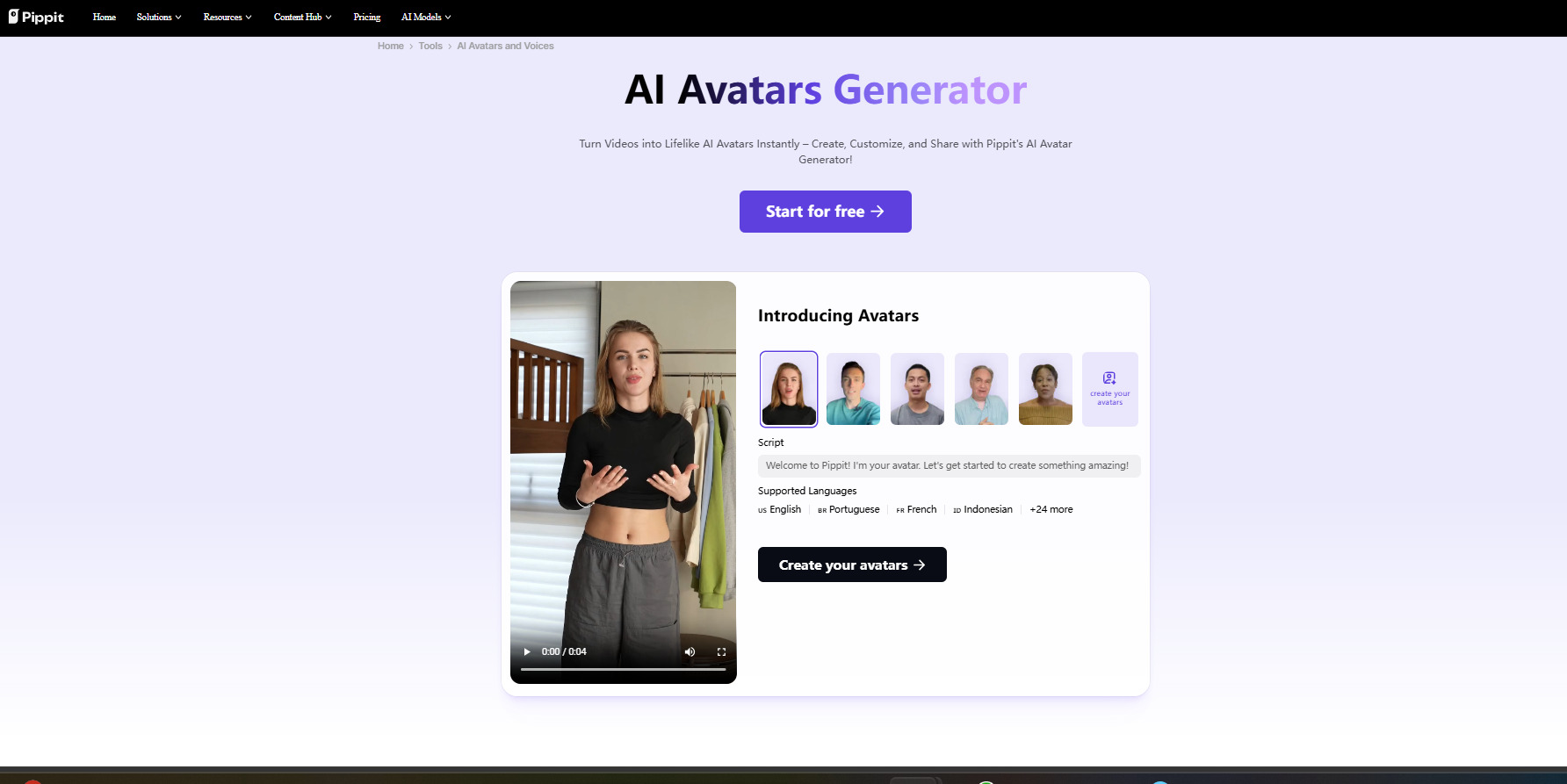 AI Images, Avatars and Product Content