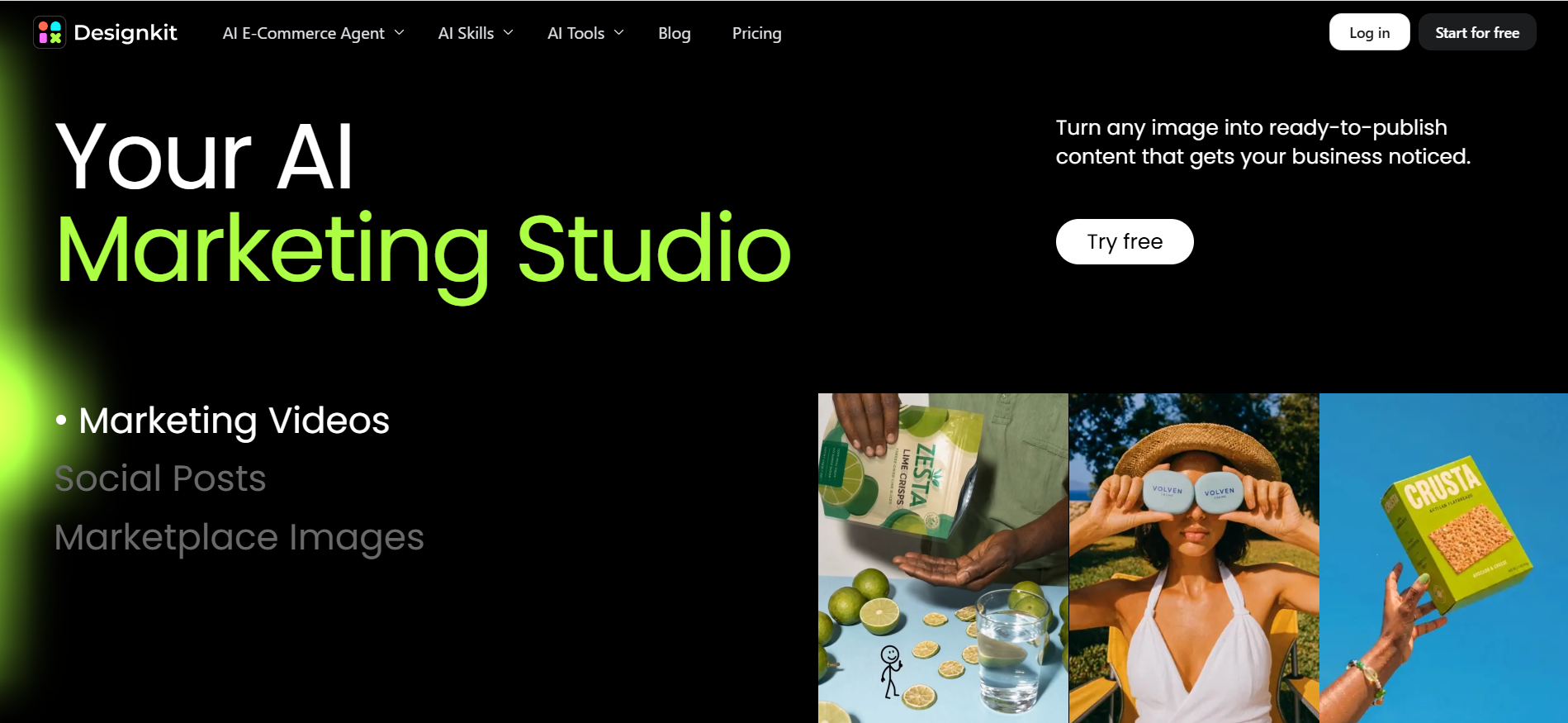 Designkit landing page
