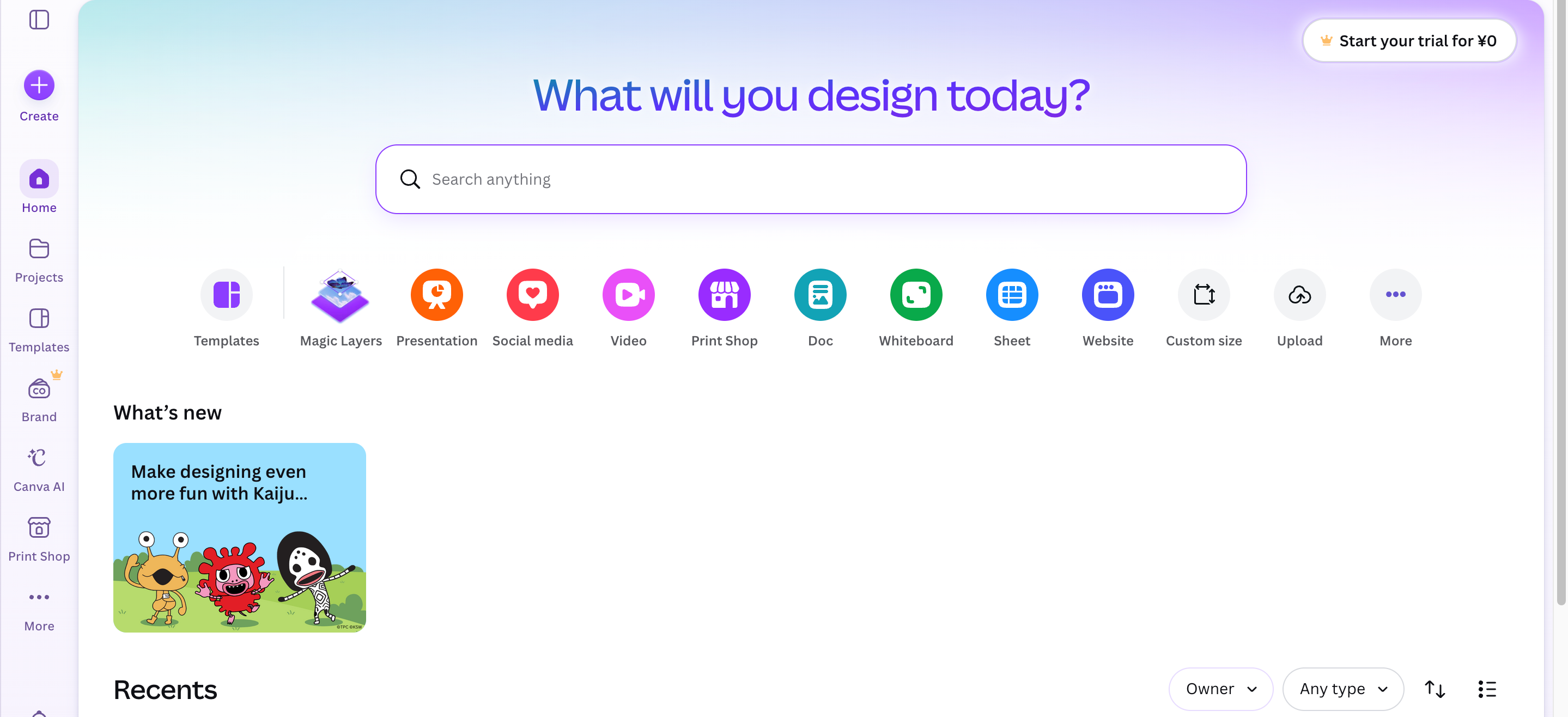 Canva Landing Page