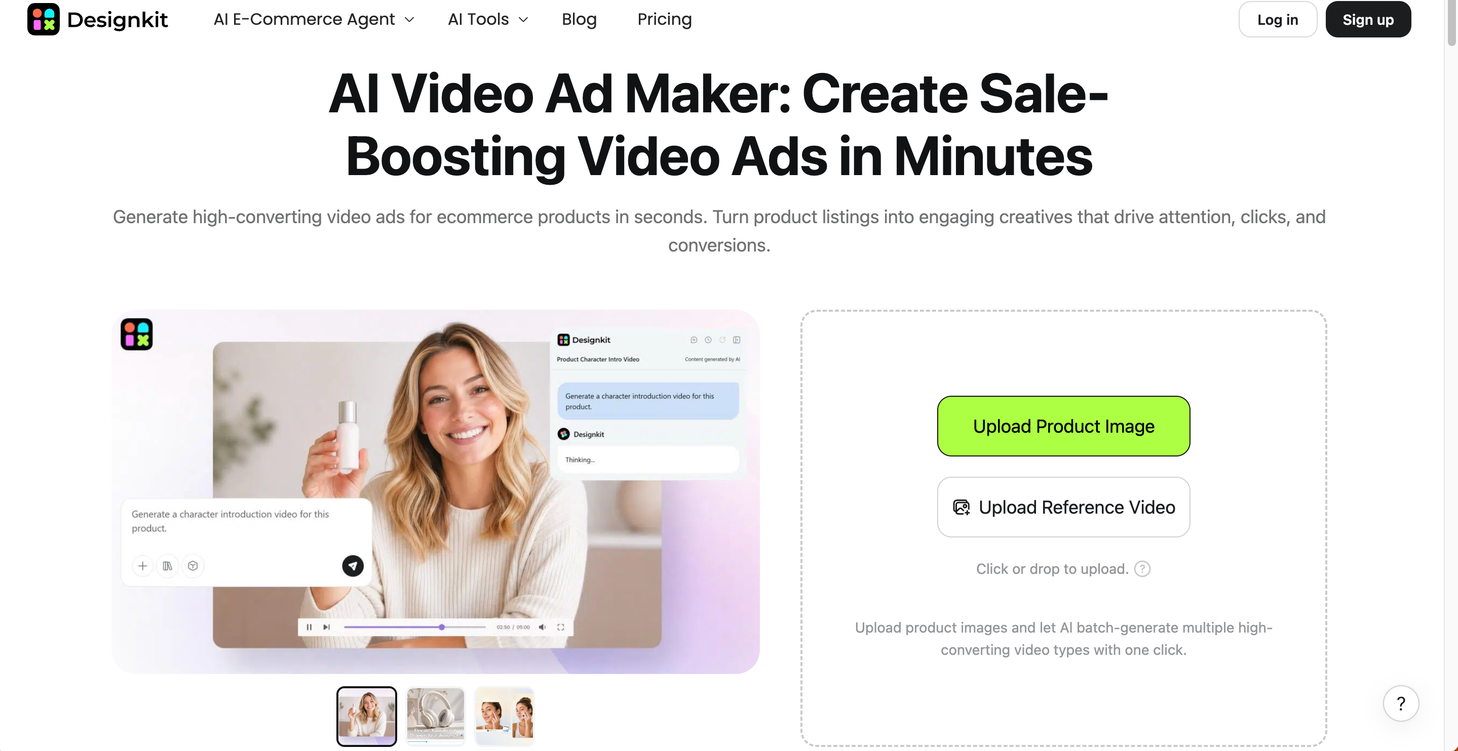 Create Snapchat Ads and Promotional Content With Designkit Designkit AI video ad maker