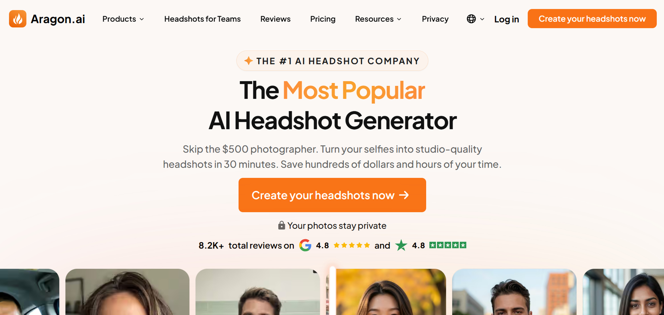 Best AI headshot generators in 2026 Aragon AI