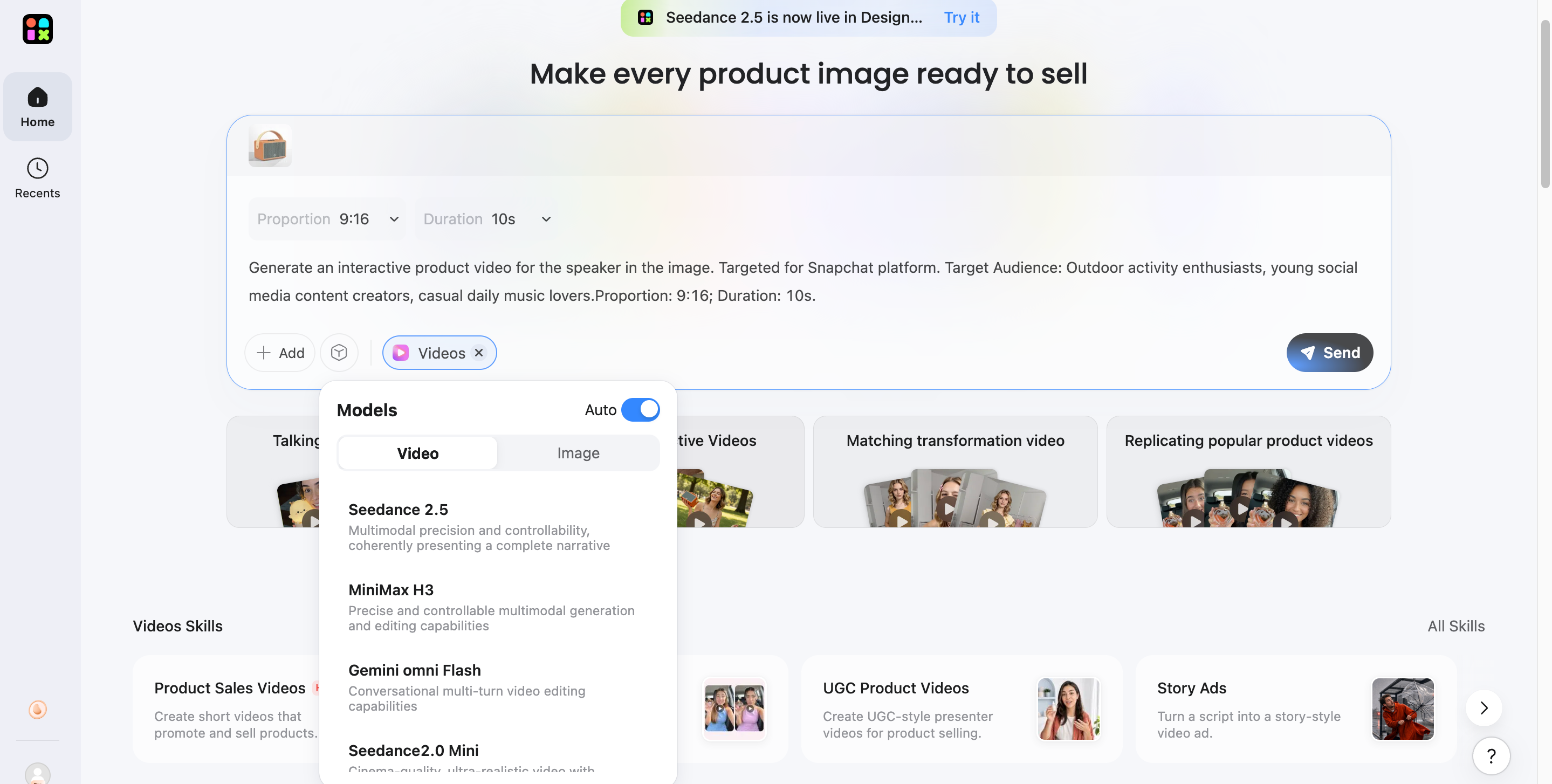 How to Create Snapchat Ad Visuals With Designkit Describe the Ad Direction