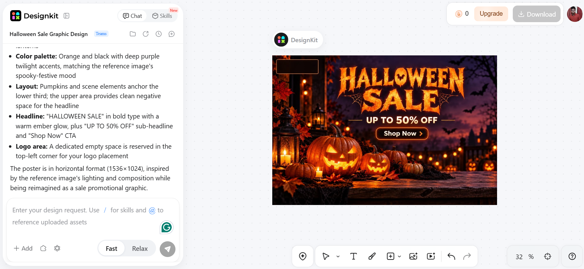 Generate and Customize Halloween Marketing Visuals