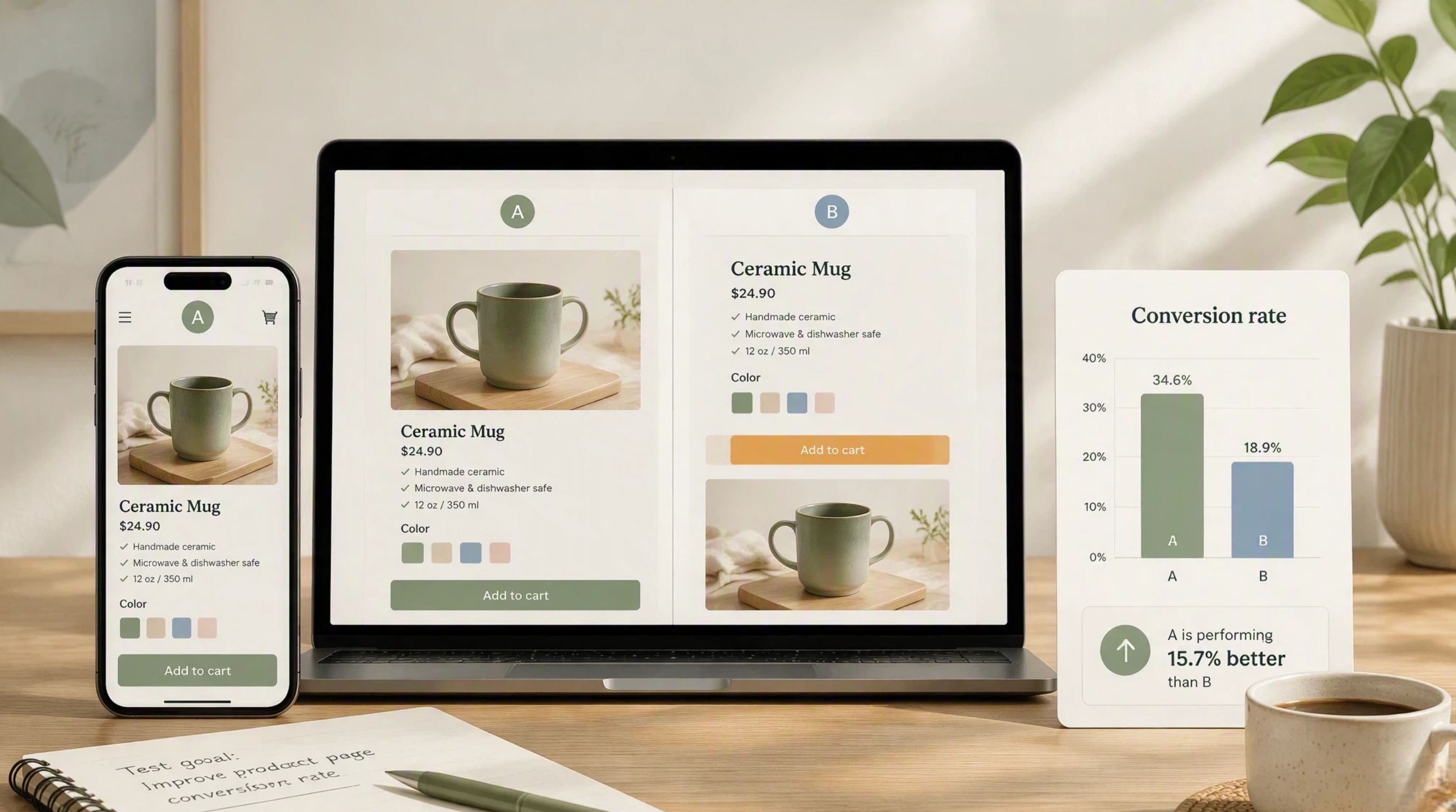 E-Commerce Product Page A/B Test E-Commerce Product Page