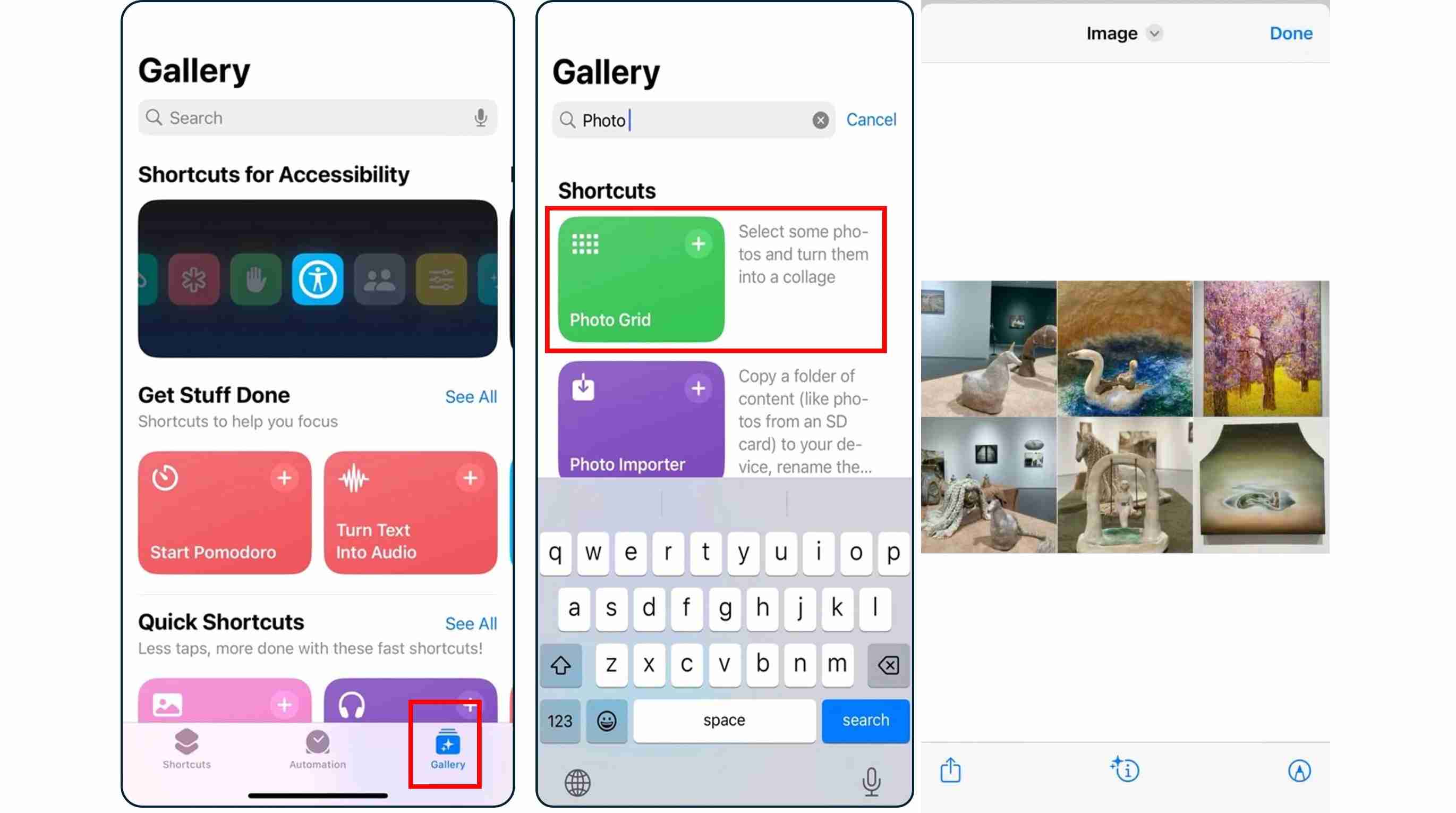 How to make a collage on an iPhone without an app Use the Shortcuts app