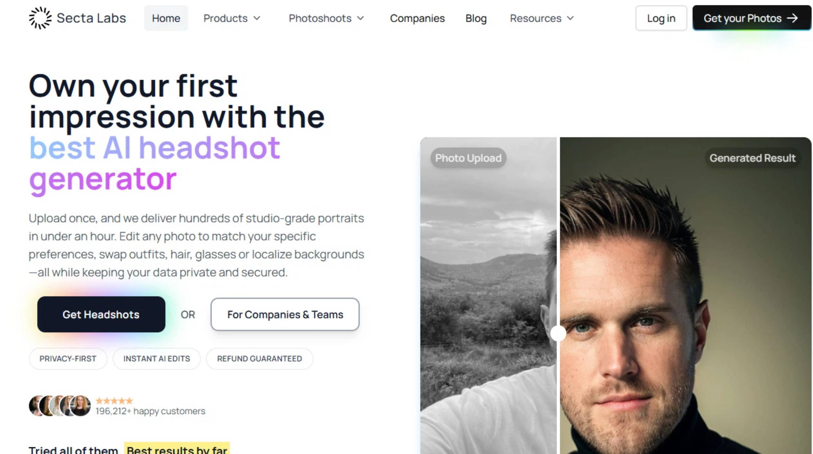 Best AI headshot generators in 2026 Secta AI