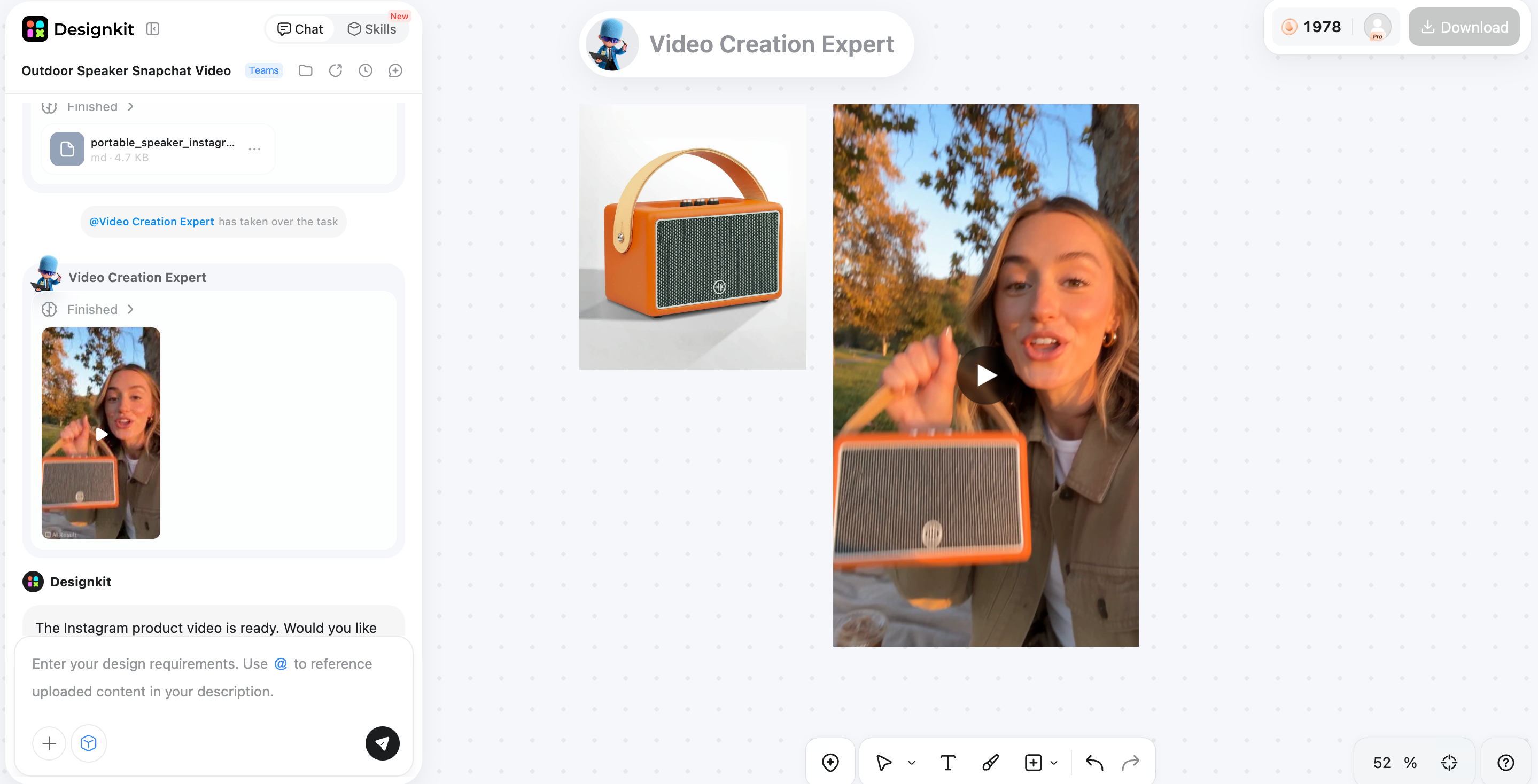 How to Create Snapchat Ad Visuals With Designkit Refine and Prepare Creative