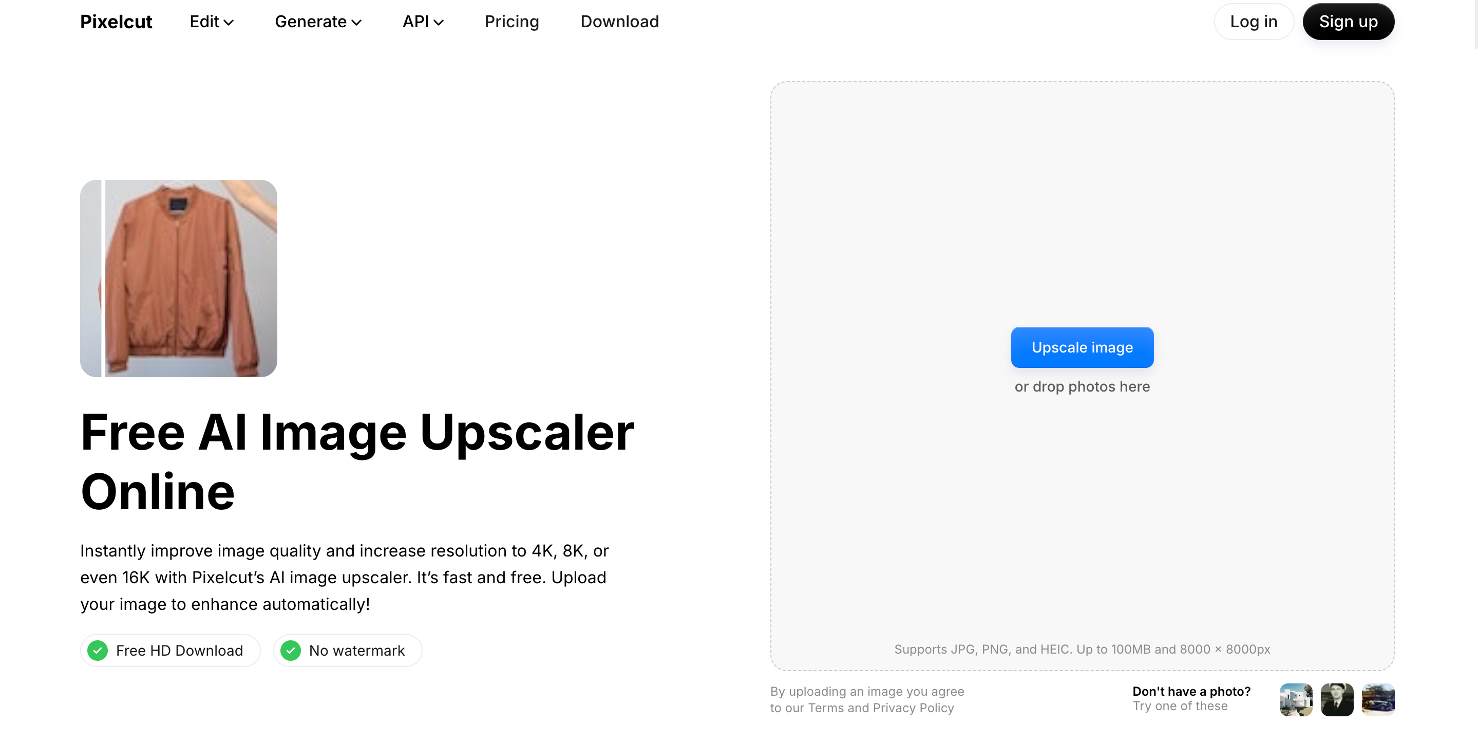 Pixelcut AI Image Upscaler & Photo Enhancer