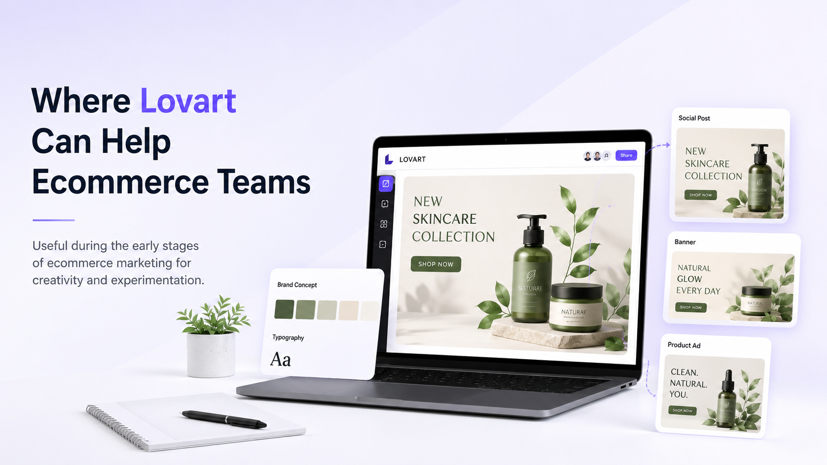 Lovart AI for ecommerce creative workflows