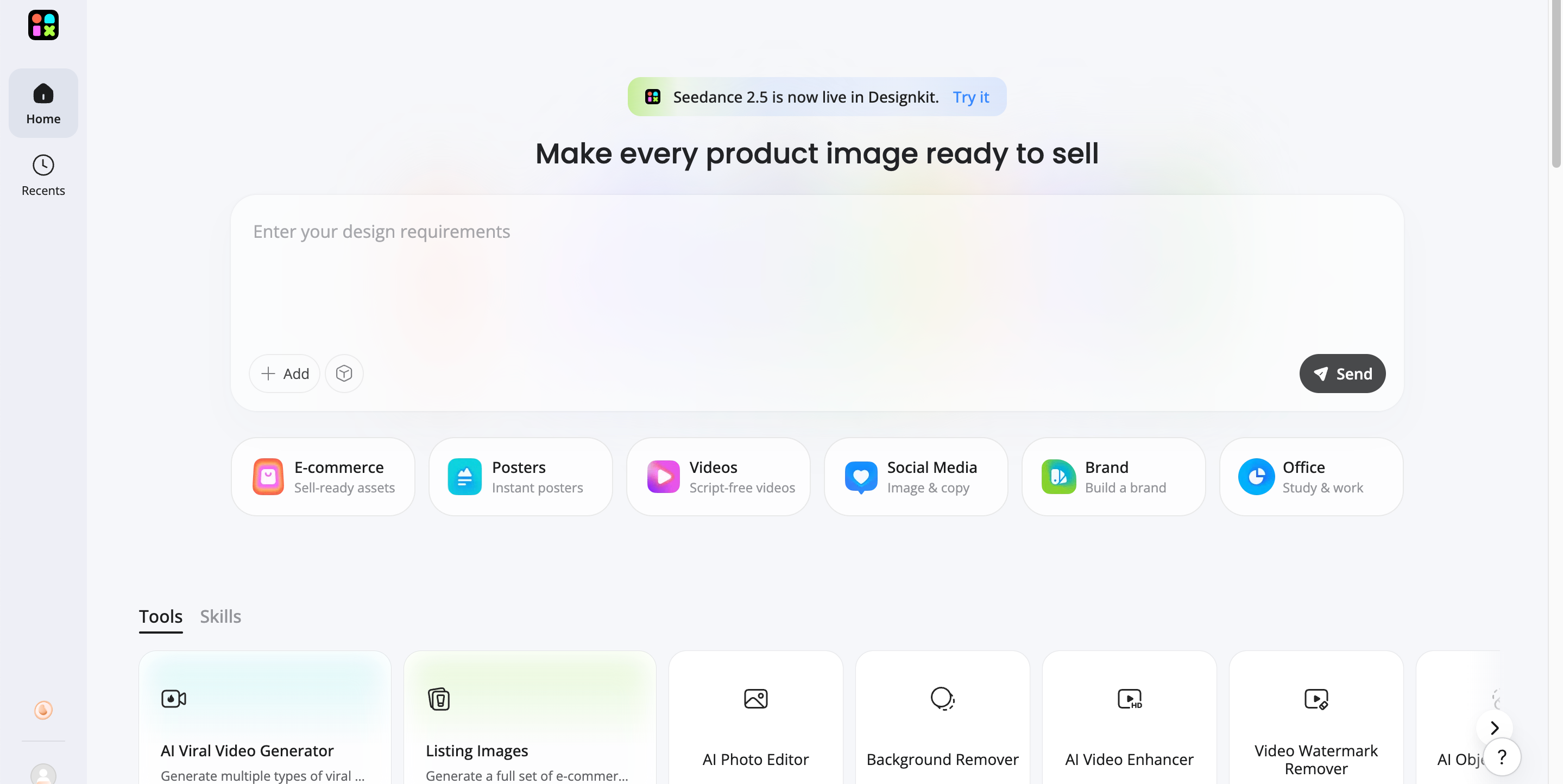 Explore Designkit for Logo Concepts and Brand Creatives Designkit Workspace