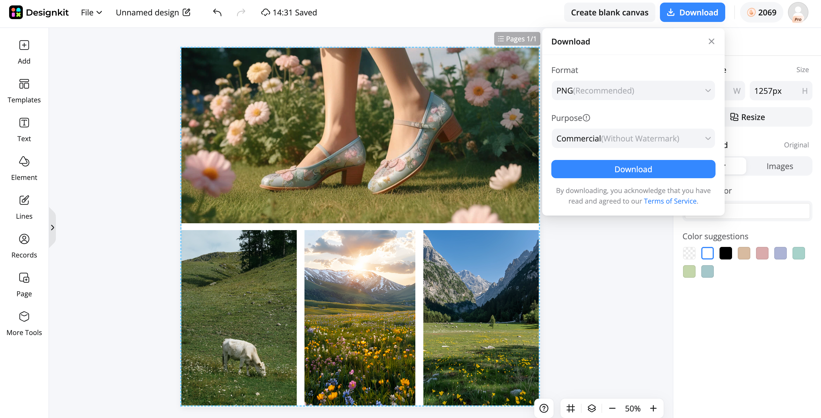 How to create an iPhone photo collage with Designkit Preview, refine, and download