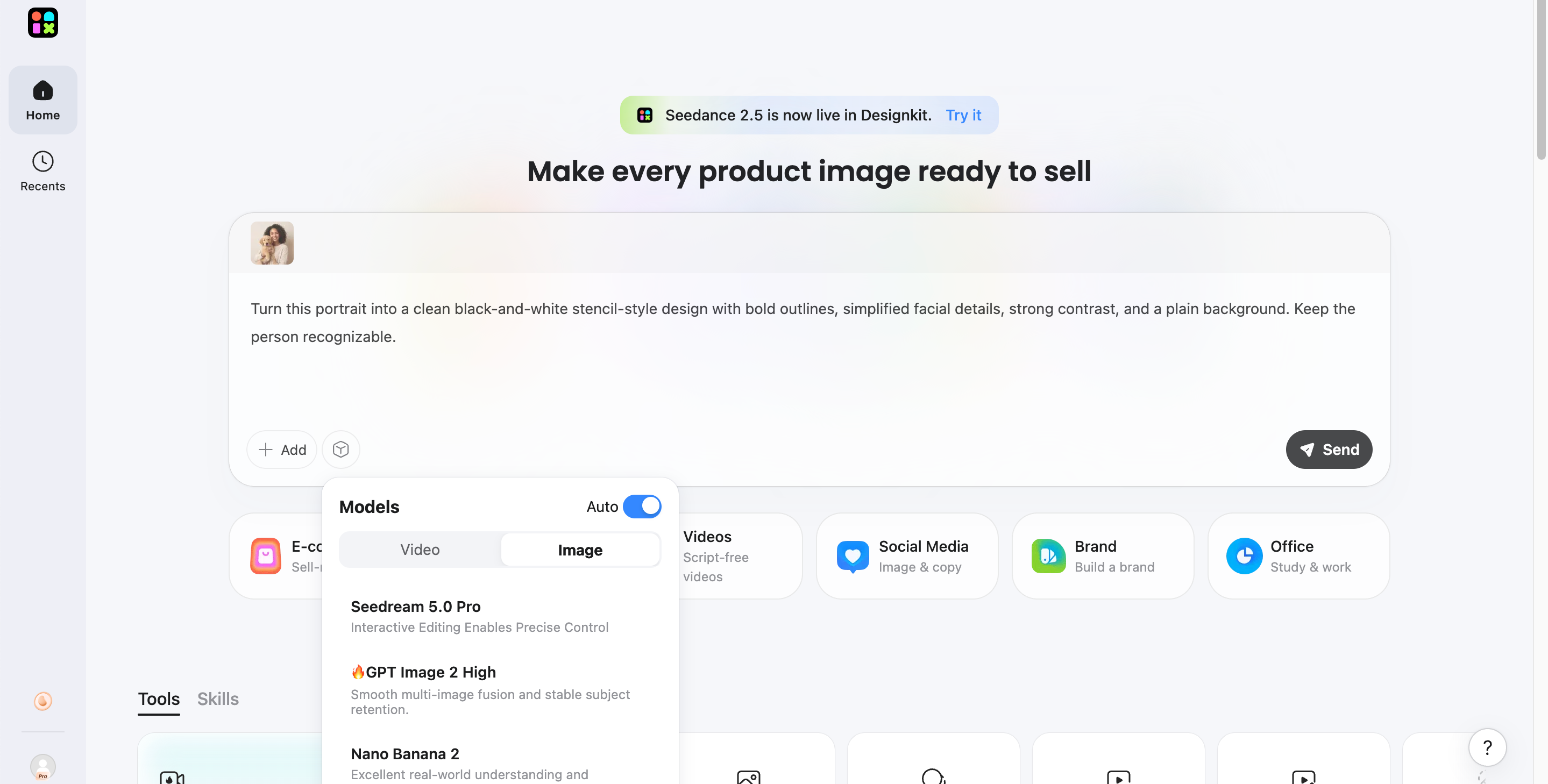How to Create a Stencil-Style Visual With Designkit Describe the Visual Style