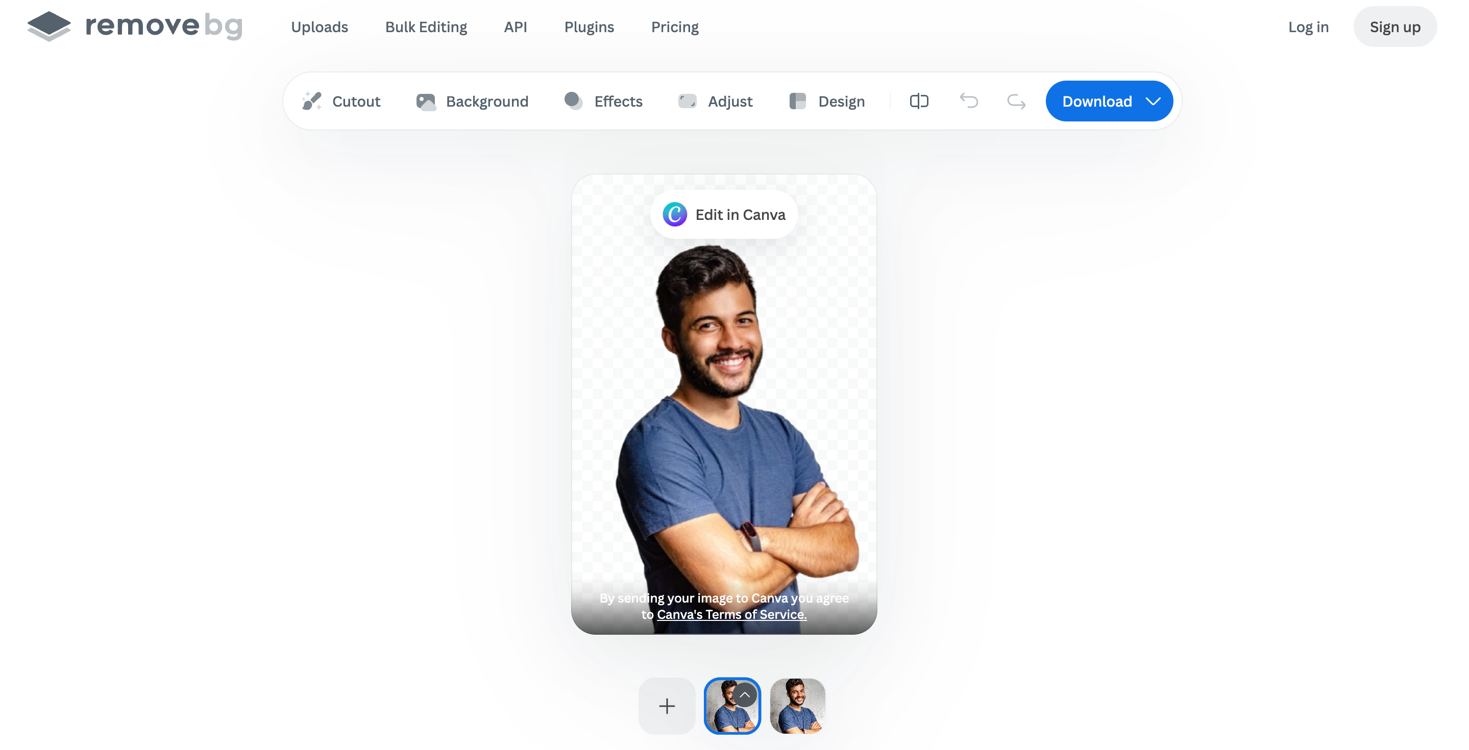 How to make an image transparent online Review and refine the transparent result