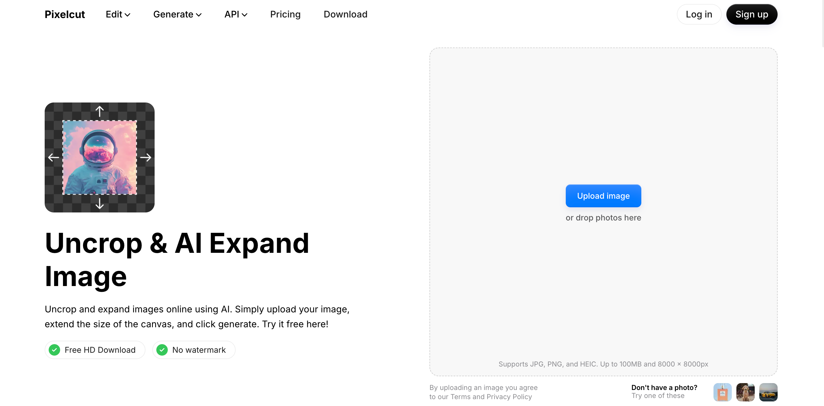 Pixelcut AI Expand & Uncrop