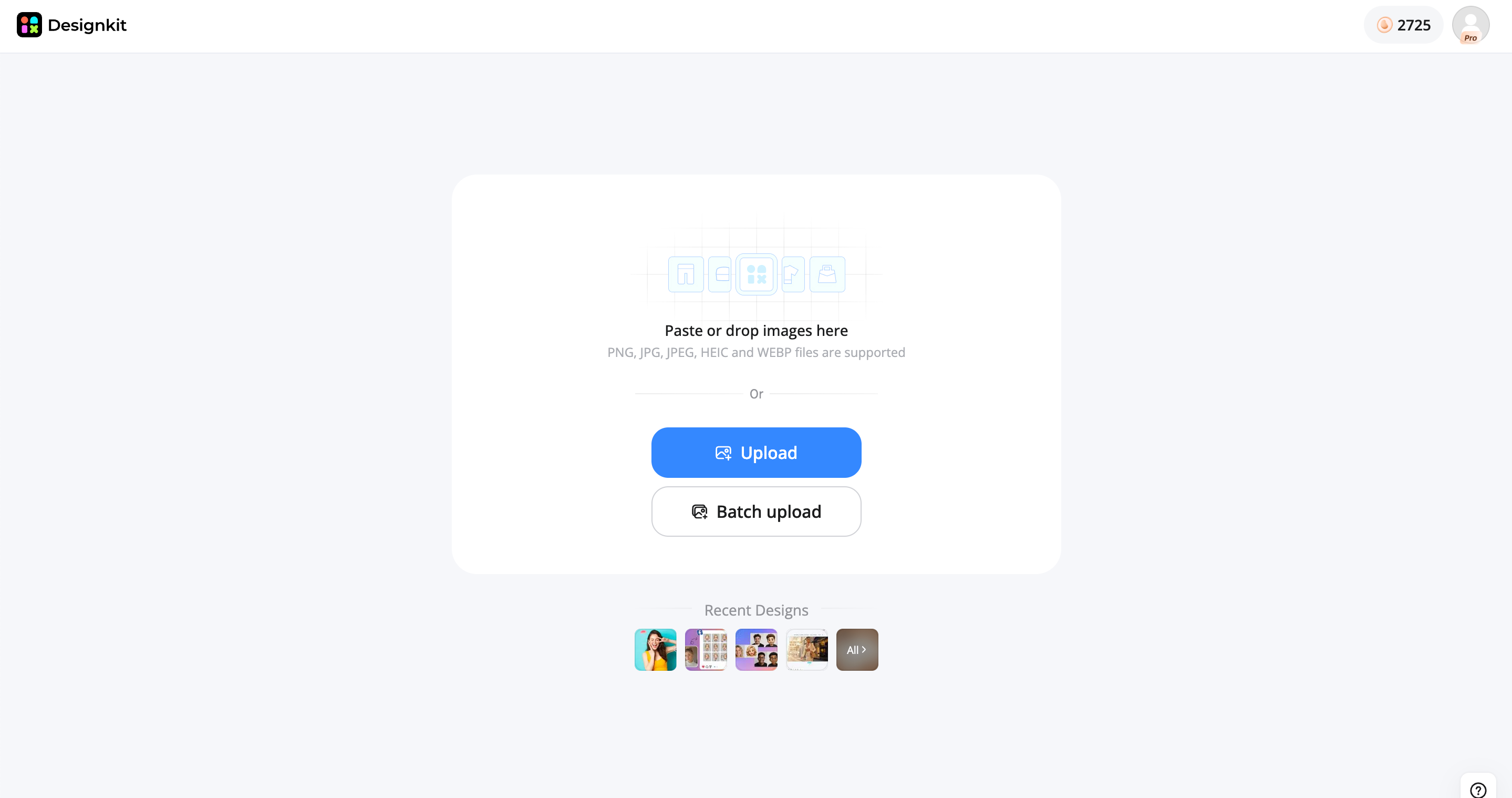 Upload your original image