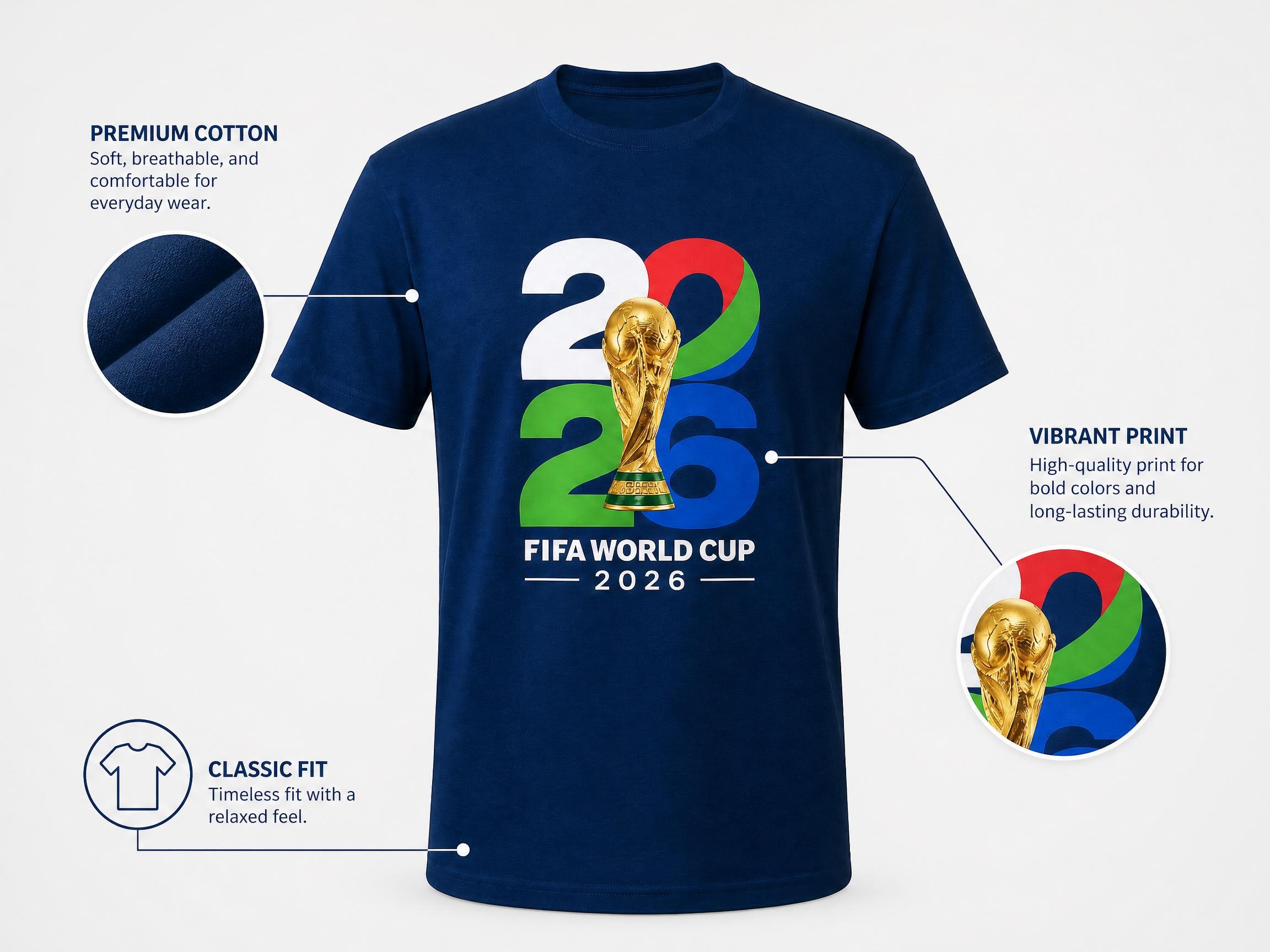World Cup t-shirt Feature Highlight Graphic