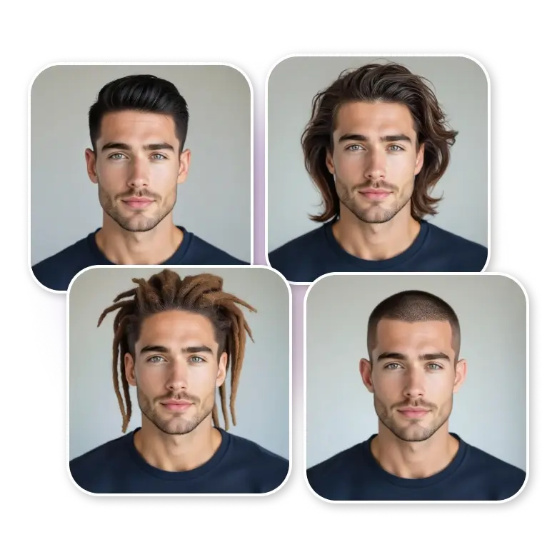 transform men hair with ai