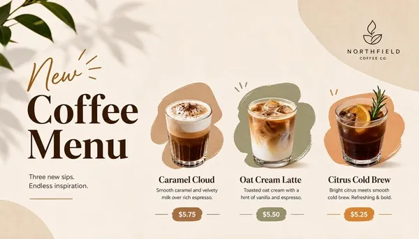 New Menu Poster