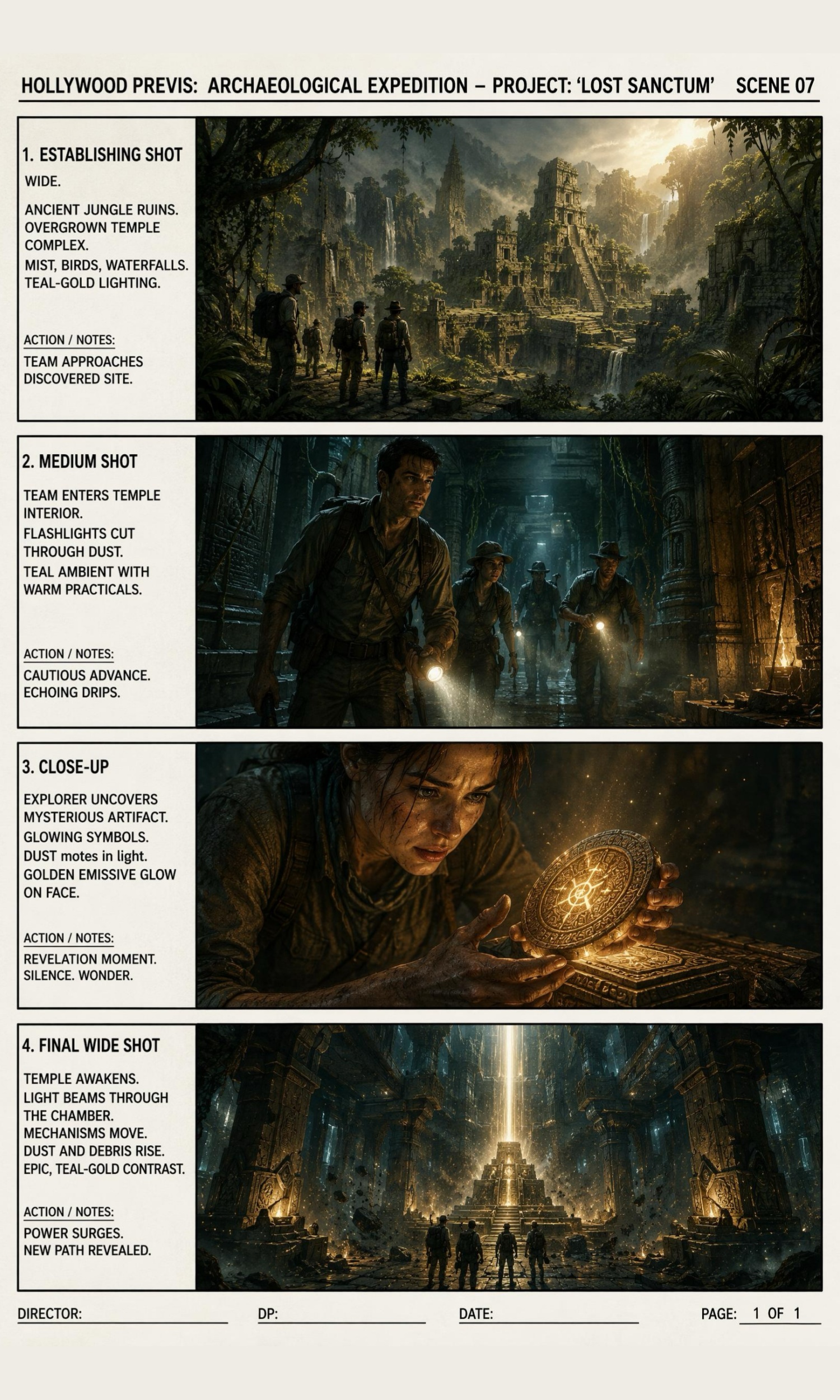 Hollywood Previs Storyboard