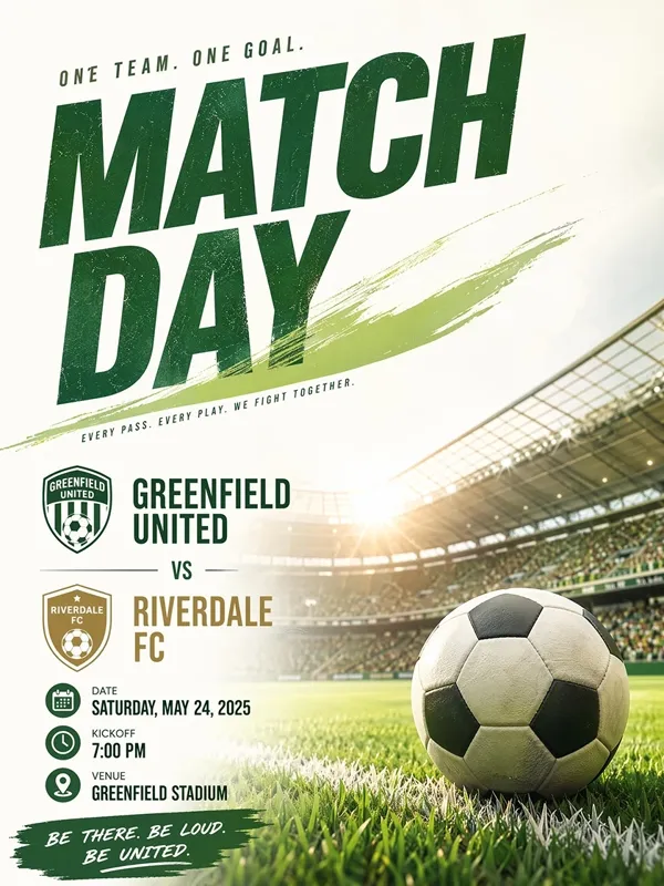 AI Generated Game Day Poster