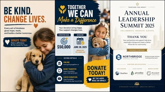 ai- generated fundraising poster