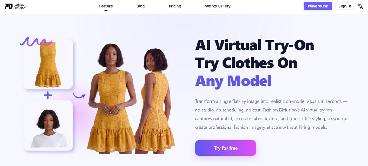 fashion diffusion virtual try on