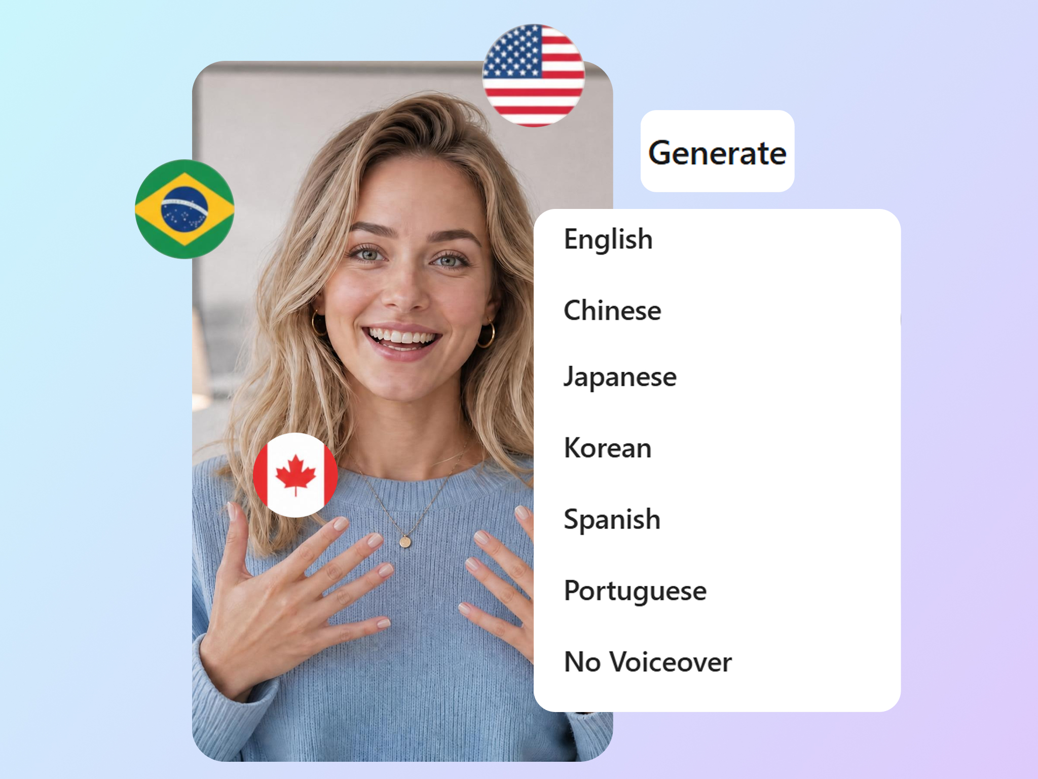 Generate Multilingual YouTube Shorts