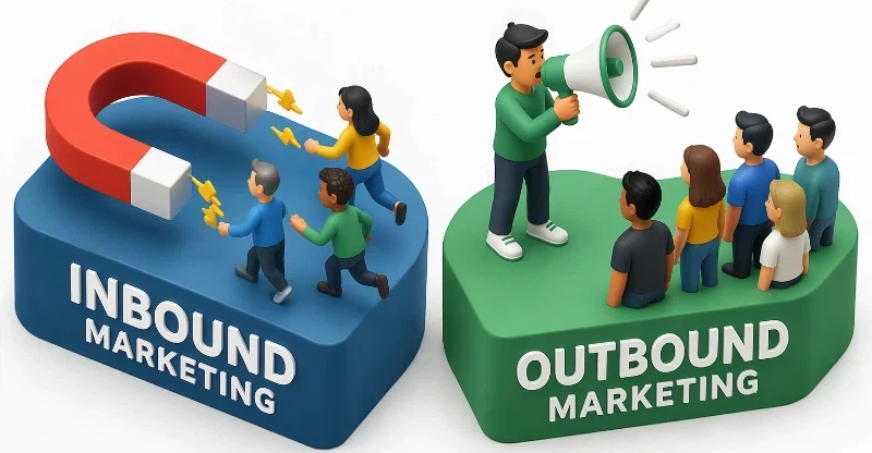 Inbound marketing vs outbound marketing
