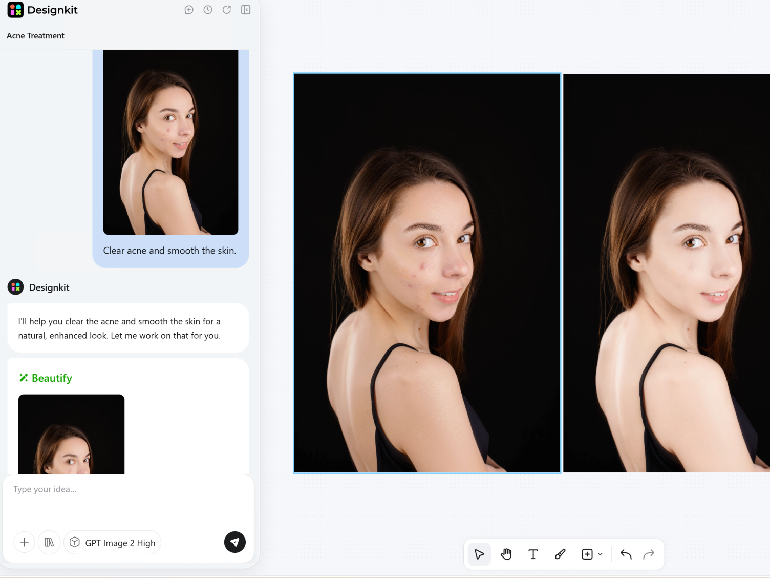 Describe the Retouch