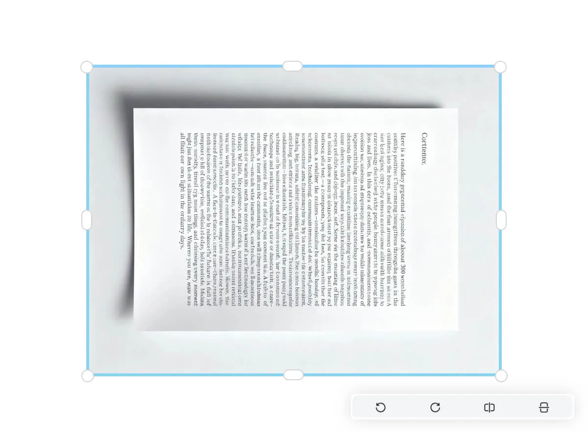 rotate scanned documents