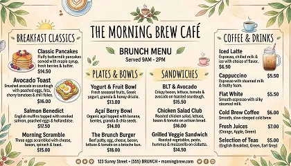 Menu Posters
