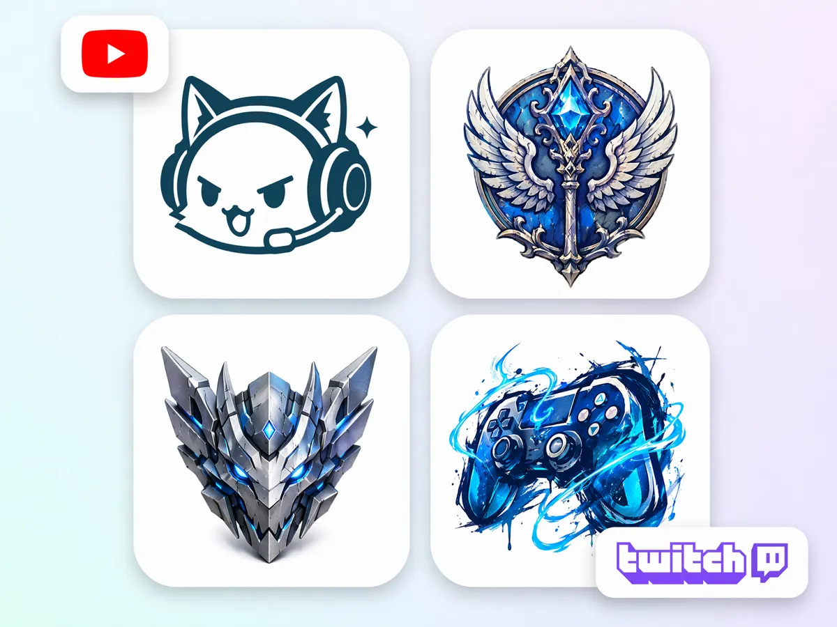 Create YouTube and Twitch Channel Logos