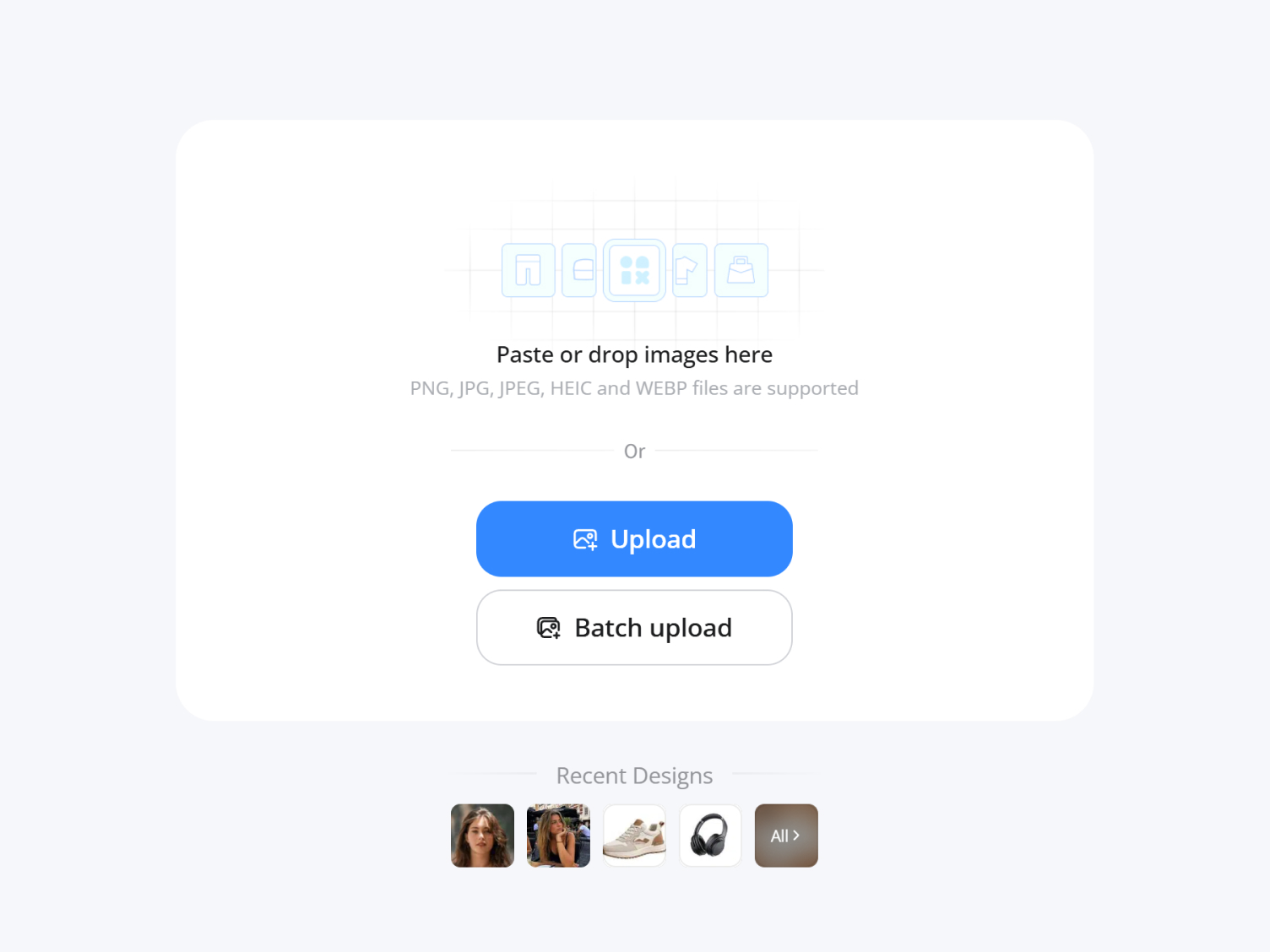 Upload your images