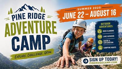 Adventure Camp Poster