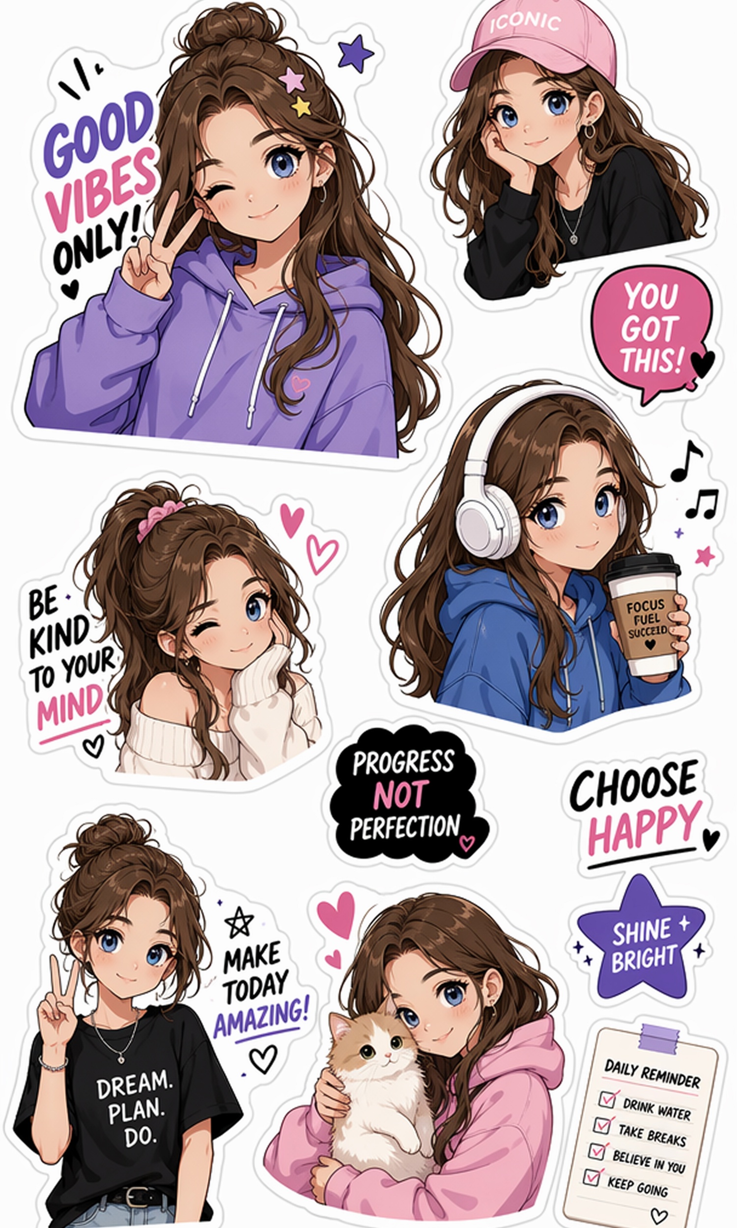 Anime Style Sticker