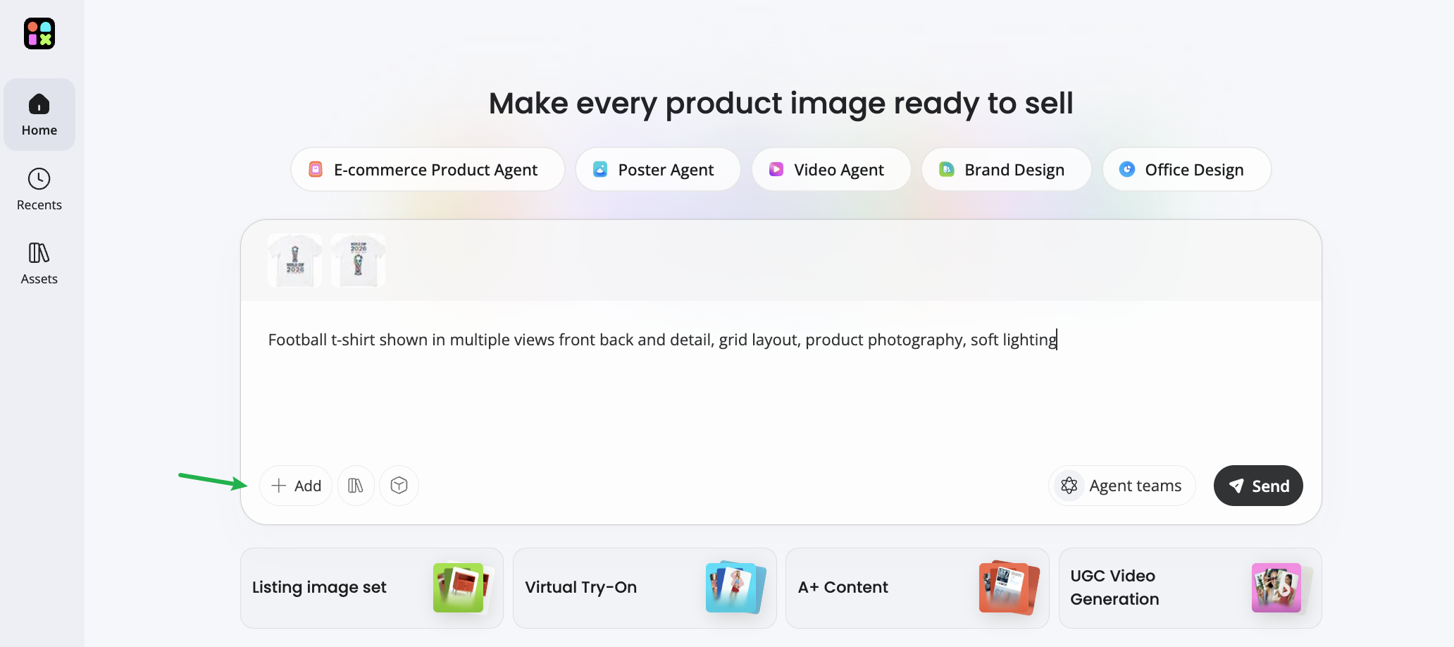 Upload a Design or Product Phot